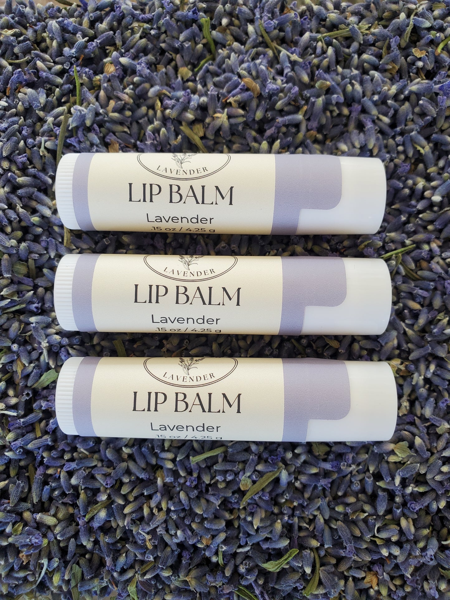 Lavender Lip Balm, Set of 3
