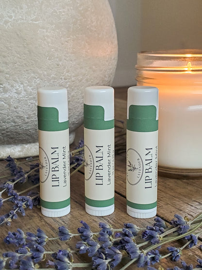 Lavender Mint Lip Balm, Set of 3