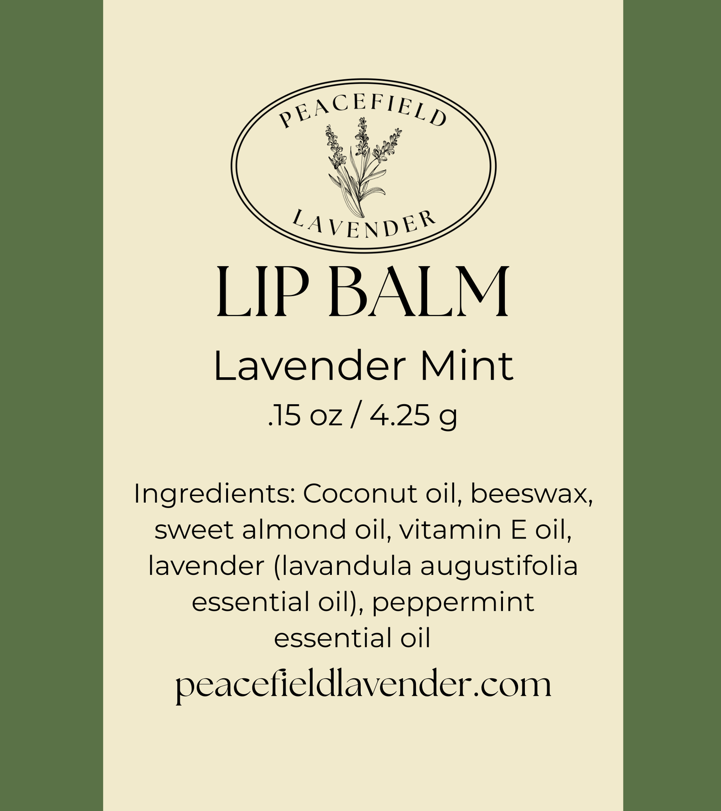 Lavender Mint Lip Balm, Set of 3