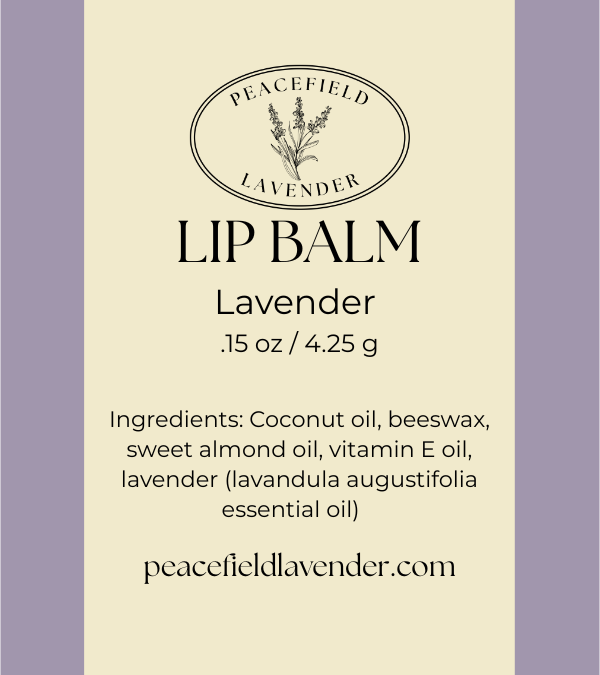 Lavender Lip Balm, Set of 3
